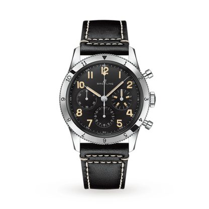Breitling AVI Ref 765 1953 Re-Edition Edelstahl Uhr AB0920131B1X1