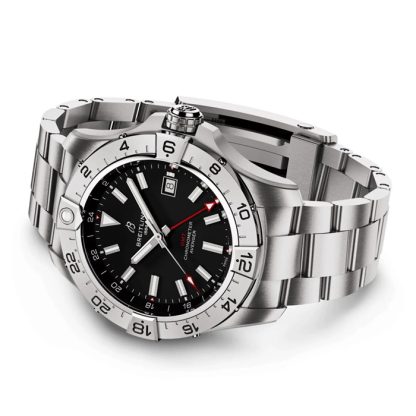 Breitling Avenger Automatic GMT 44mm Herrenuhr schwarz Edelstahl A32320101B1A1 – Bild 4