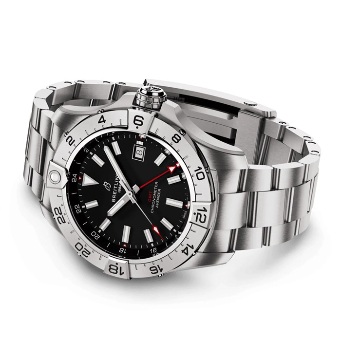Breitling Avenger Automatic GMT 44mm Herrenuhr schwarz Edelstahl A32320101B1A1 – Bild 4