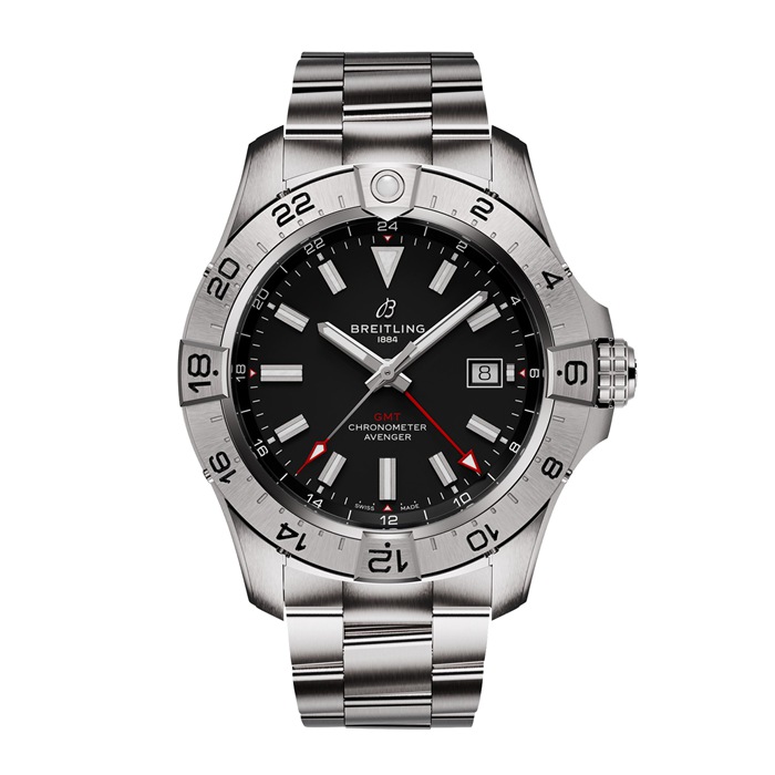 Breitling Avenger Automatic GMT 44mm Herrenuhr schwarz Edelstahl A32320101B1A1