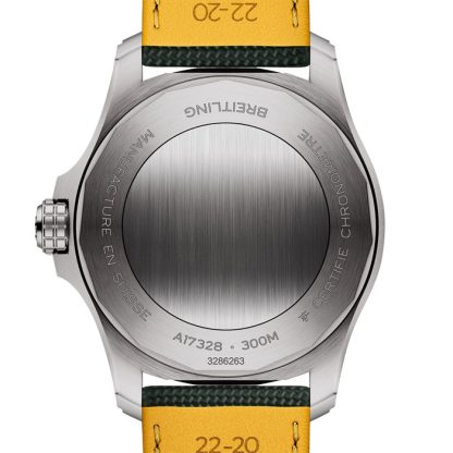Breitling Avenger Automatik 42mm Herrenuhr Grünes Leder A17328101L1X1 – Bild 2