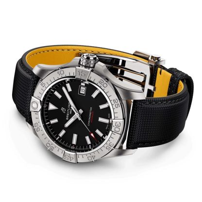 Breitling Avenger Automatik 42mm Herrenuhr Schwarz Leder A17328101B1X1 – Bild 5