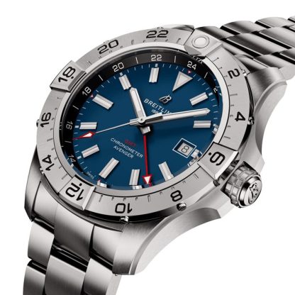 Breitling Avenger Automatik GMT 44mm Herrenuhr blau Edelstahl A32320101C1A1 – Bild 3