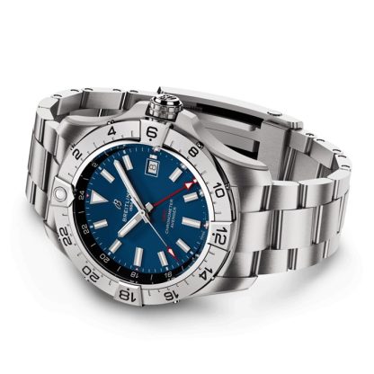 Breitling Avenger Automatik GMT 44mm Herrenuhr blau Edelstahl A32320101C1A1 – Bild 4