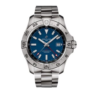 Breitling Avenger Automatik GMT 44mm Herrenuhr blau Edelstahl A32320101C1A1