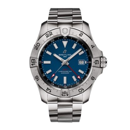 Breitling Avenger Automatik GMT 44mm Herrenuhr blau Edelstahl A32320101C1A1