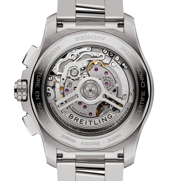 Breitling Avenger B01 Chronograph 42 Herrenuhr blau Edelstahl AB0146101C1A1 – Bild 4