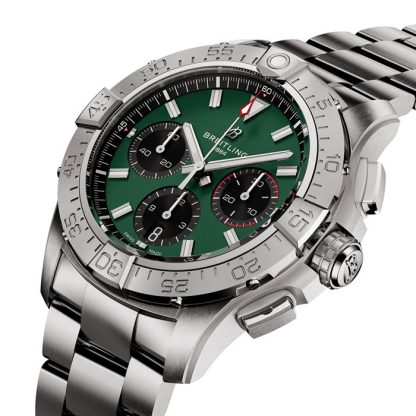 Breitling Avenger B01 Chronograph 42 Herrenuhr grün Edelstahl AB0146101L1A1 – Bild 2