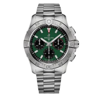 Breitling Avenger B01 Chronograph 42 Herrenuhr grün Edelstahl AB0146101L1A1