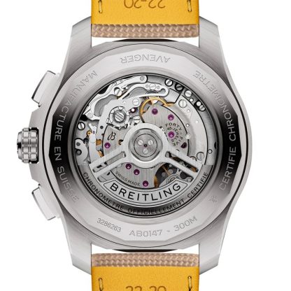 Breitling Avenger B01 Chronograph 44mm Herrenuhr Beige Leder AB0147101A1X1 – Bild 2