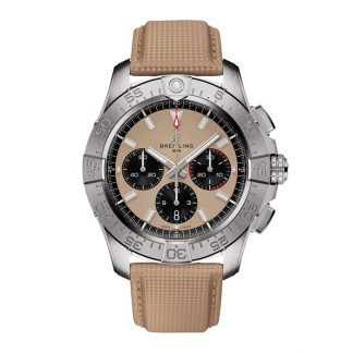 Breitling Avenger B01 Chronograph 44mm Herrenuhr Beige Leder AB0147101A1X1