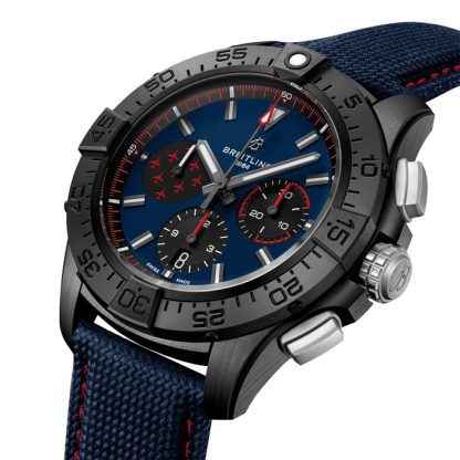 Breitling Avenger B01 Chronograph Rote Pfeile 44mm Herrenuhr Blau SB01475A1C1X1 – Bild 3