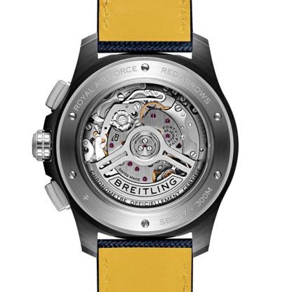 Breitling Avenger B01 Chronograph Rote Pfeile 44mm Herrenuhr Blau SB01475A1C1X1 – Bild 5