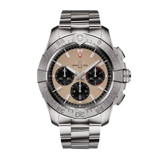 Breitling Avenger Chronograph B01 44mm Herrenuhr Beige Edelstahl AB0147101A1A1