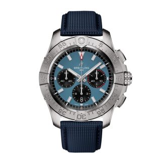 Breitling Avenger Chronograph B01 44mm Herrenuhr blau Leder AB0147101C1X1