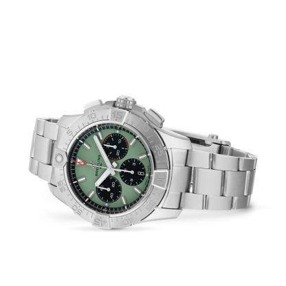 Breitling Avenger Chronograph B01 44mm Herrenuhr grün Edelstahl AB0147101L1A1 – Bild 3