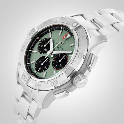 Breitling Avenger Chronograph B01 44mm Herrenuhr grün Edelstahl AB0147101L1A1 – Bild 5