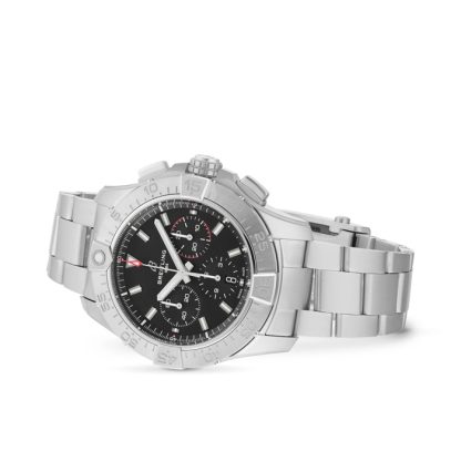 Breitling Avenger Chronograph B01 44mm Herrenuhr schwarz Edelstahl AB0147101B1A1 – Bild 3