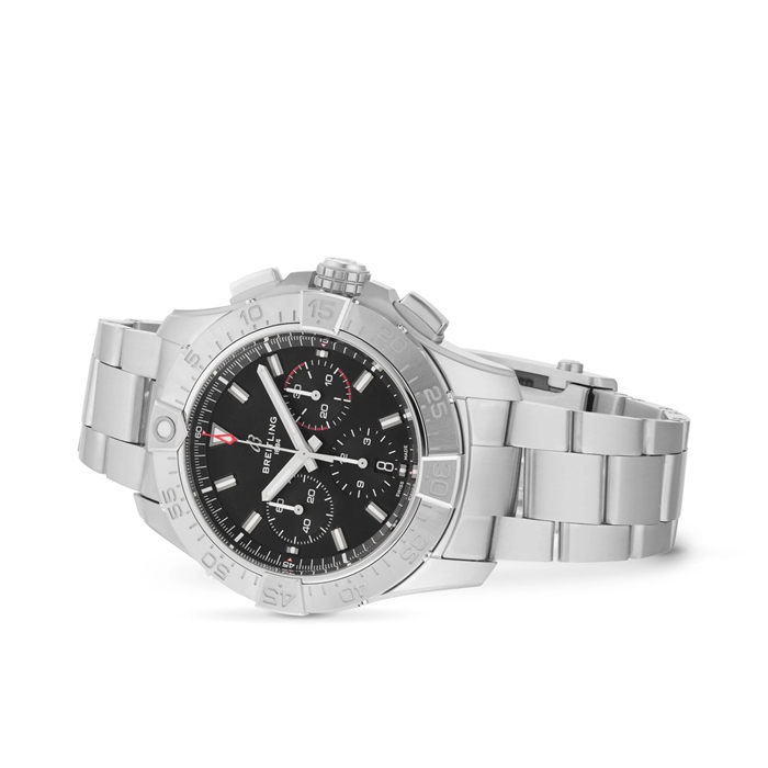 Breitling Avenger Chronograph B01 44mm Herrenuhr schwarz Edelstahl AB0147101B1A1 – Bild 3