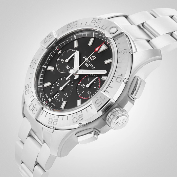 Breitling Avenger Chronograph B01 44mm Herrenuhr schwarz Edelstahl AB0147101B1A1 – Bild 5