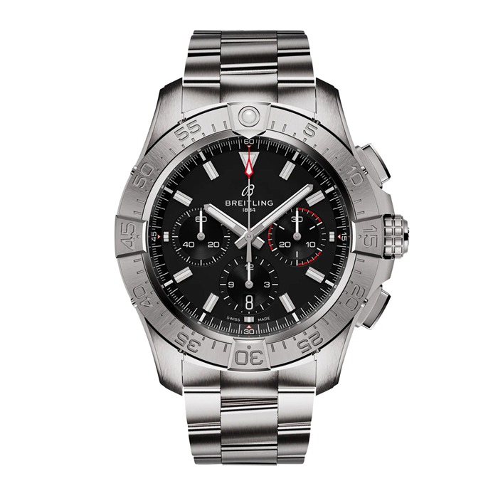 Breitling Avenger Chronograph B01 44mm Herrenuhr schwarz Edelstahl AB0147101B1A1