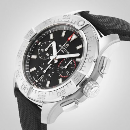 Breitling Avenger Chronograph B01 44mm Herrenuhr schwarzes Leder AB0147101B1X1 – Bild 5