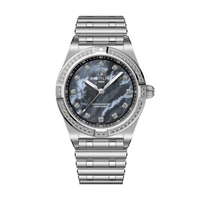 Breitling Chronomat 28mm Damenuhr Schwarz Perlmutt A72310531G1A1