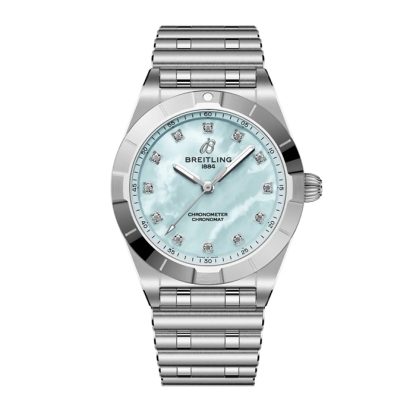 Breitling Chronomat 28mm Damenuhr blau Perlmutt A72310101C1A1