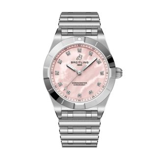 Breitling Chronomat 28mm Damenuhr rosa Perlmutt A72310101K1A1