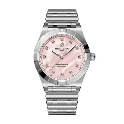 Breitling Chronomat 28mm Damenuhr rosa Perlmutt A72310101K1A1