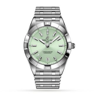 Breitling Chronomat 32 Edelstahl Mintgrün Uhr A77310101L1A1