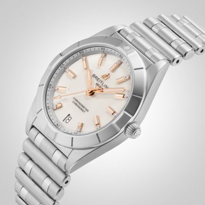 Breitling Chronomat 32 Edelstahl Perlmutt Uhr A77310101A4A1 – Bild 5