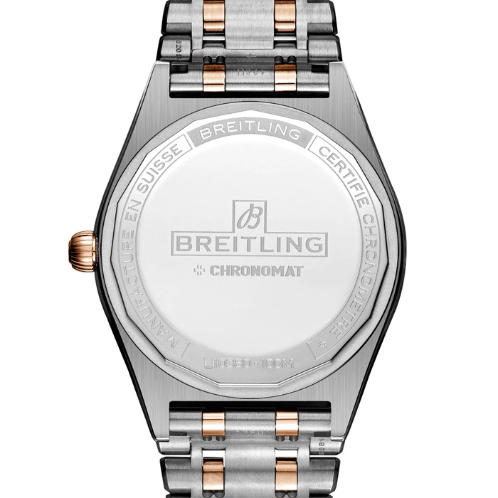 Breitling Chronomat Automatic 36 South Sea Green Edelstahl & 18ct Rose Gold Armband Damenuhr U10380611L1U1 – Bild 2