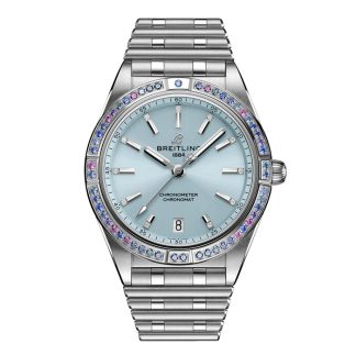 Breitling Chronomat Automatic 36 Südsee Eisblau Edelstahlarmband Damenuhr G10380611C1G1