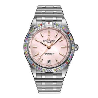 Breitling Chronomat Automatic 36 Südsee rosa Edelstahlband Damenuhr G10380BB1K1G1