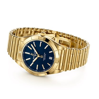 Breitling Chronomat Automatic 36mm Victoria Beckham Limited Edition Damenuhr Mitternachtsblau Gelbgold K103801A1C1K1 – Bild 4