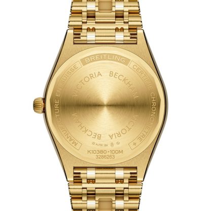 Breitling Chronomat Automatic 36mm Victoria Beckham Limited Edition Damenuhr Pfefferminz Gelbgold K103801A1L1K1 – Bild 2