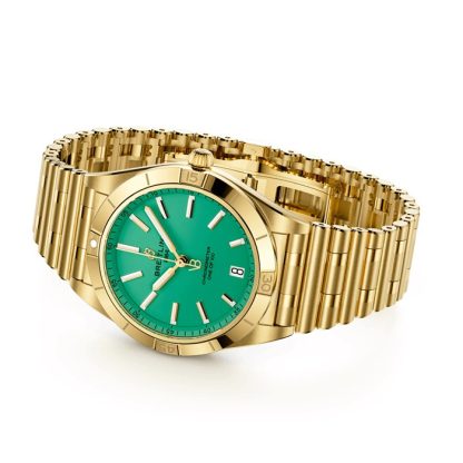 Breitling Chronomat Automatic 36mm Victoria Beckham Limited Edition Damenuhr Pfefferminz Gelbgold K103801A1L1K1 – Bild 4
