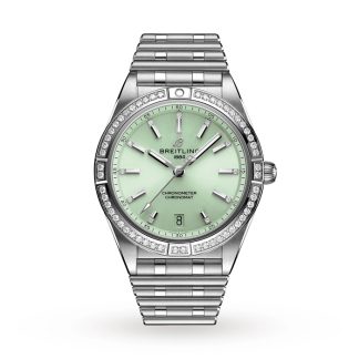 Breitling Chronomat Automatik 36 Mint Grün Uhr A10380591L1A1