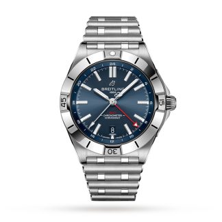 Breitling Chronomat Automatik GMT 40 Blaues Zifferblatt Uhr A32398101C1A1