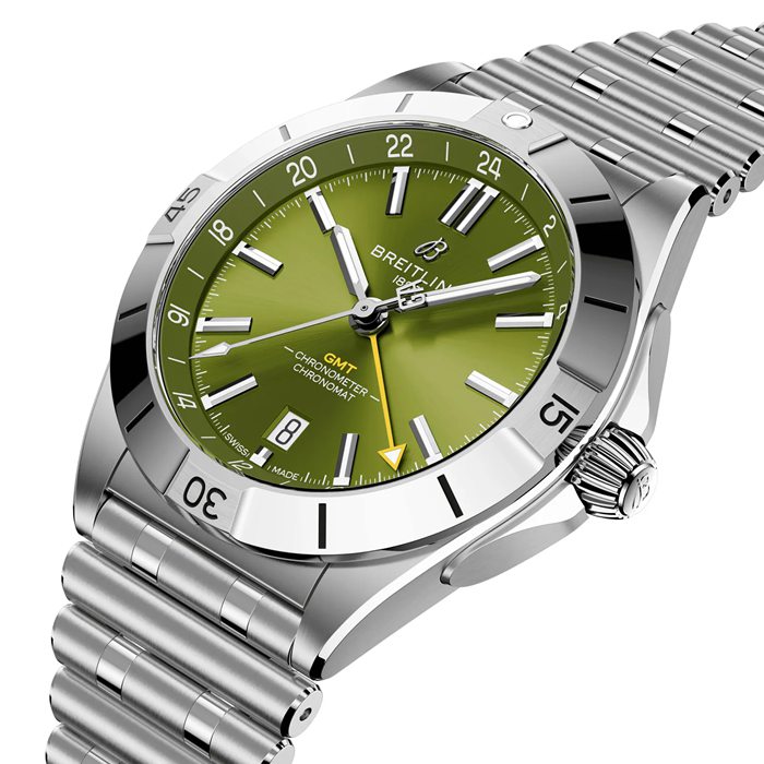 Breitling Chronomat Automatik GMT Giannis Antetokounmpo 40mm Herrenuhr Grün A32398A11L1A1 – Bild 3