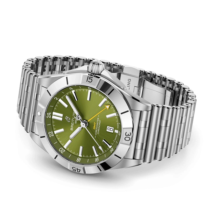 Breitling Chronomat Automatik GMT Giannis Antetokounmpo 40mm Herrenuhr Grün A32398A11L1A1 – Bild 4