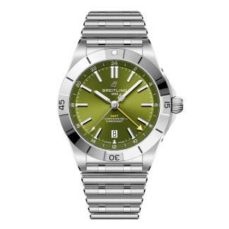 Breitling Chronomat Automatik GMT Giannis Antetokounmpo 40mm Herrenuhr Grün A32398A11L1A1