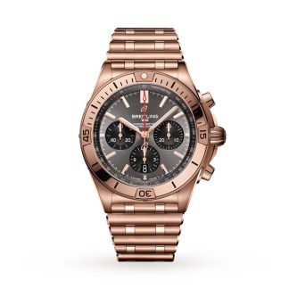Breitling Chronomat B01 42 18k Rotgold Uhr RB0134101B1R1
