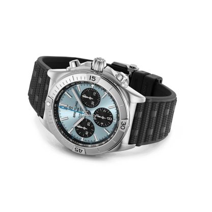 Breitling Chronomat B01 Chronograph 42mm Herrenuhr Blau Gummi PB0134101C1S2 – Bild 4