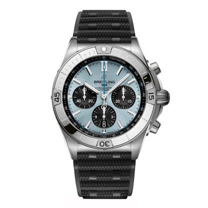 Breitling Chronomat B01 Chronograph 42mm Herrenuhr Blau Gummi PB0134101C1S2