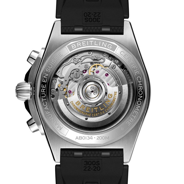 Breitling Chronomat B01 Chronograph 42mm Herrenuhr Kupfer Gummi AB0134101K1S1 – Bild 2