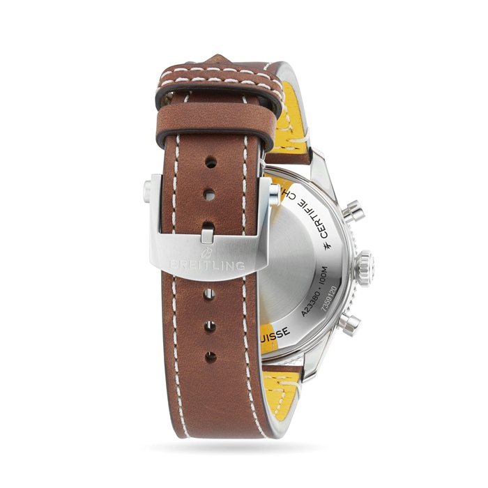 Breitling Classic AVI Chronograph 42 Curtiss P-40 Warhawk Lederarmbanduhr A233802A1L1X1 – Bild 5