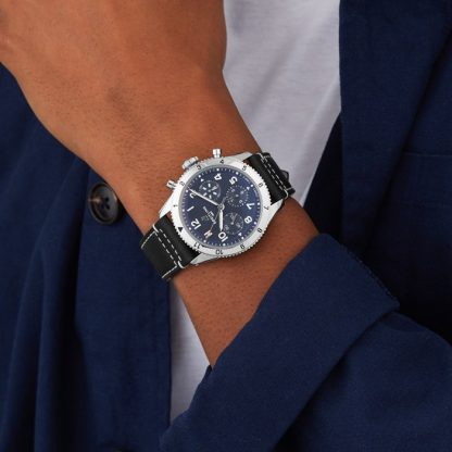 Breitling Classic AVI Chronograph 42 Hommage an Vought F4U Corsair Lederarmbanduhr A233801A1C1X1 – Bild 3