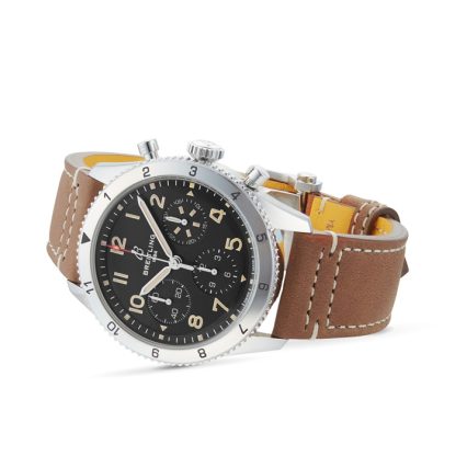Breitling Classic AVI Chronograph 42 P-51 Mustang Lederarmbanduhr A233803A1B1X1 – Bild 4